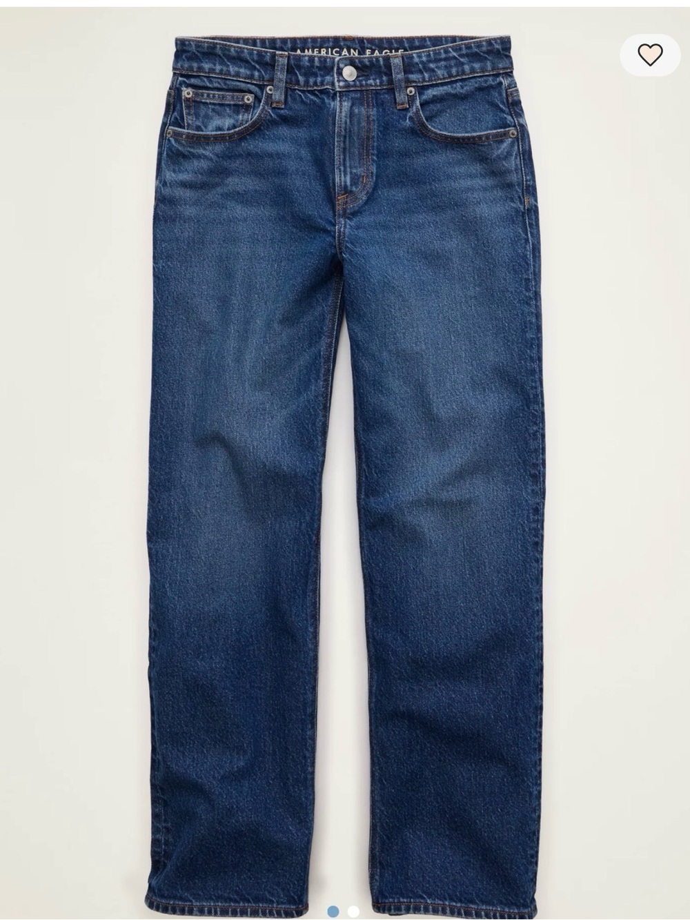 American Eagle Outfitters Men’s Relaxed Jeans - Dark Blue Denim